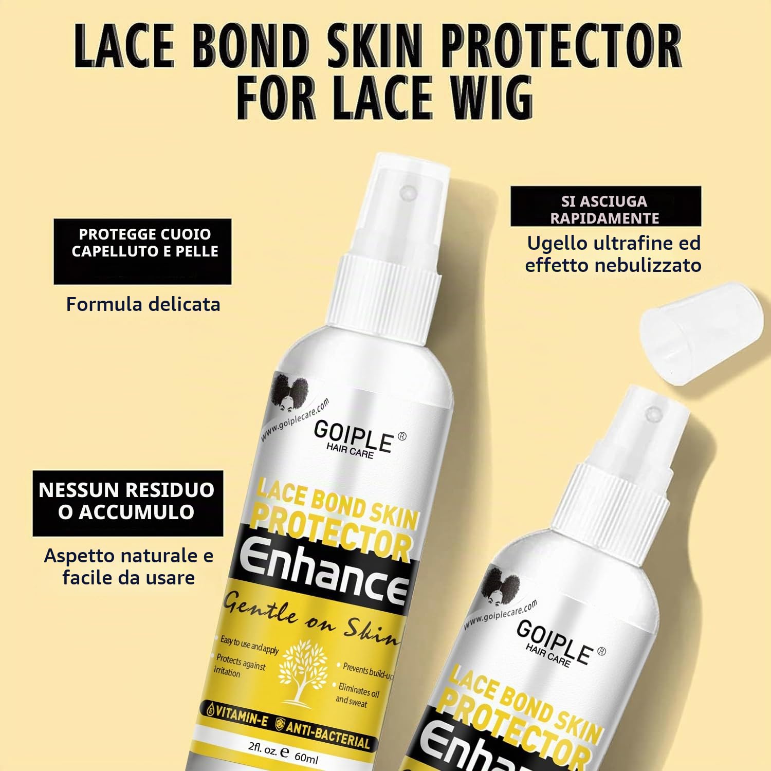 WOZUTUNT Colla Per Parrucche Colla Per Protesi Capelli, Tenuta Forte Colla Per Capelli Per Parrucche, Fascia Per Parrucche, Bastoncino Di Cera Per Capelli, Spazzola Per Bordi Edge Control