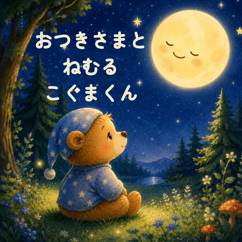 おつきさまと ねむる こぐまくん