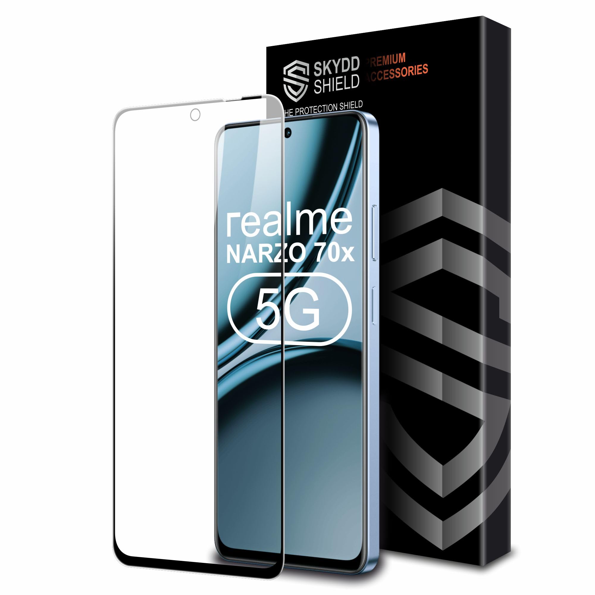 Skyddshield Edge To Edge Tempered Glass For Realme Narzo 70X 5G,Realme 12X 5G And Vivo T3X 5G (6.72 Inch) Smartphone With Easy Self Installation Kit|Black (B0D3D62HYB) Amazon Price History, Amazon Price Tracker