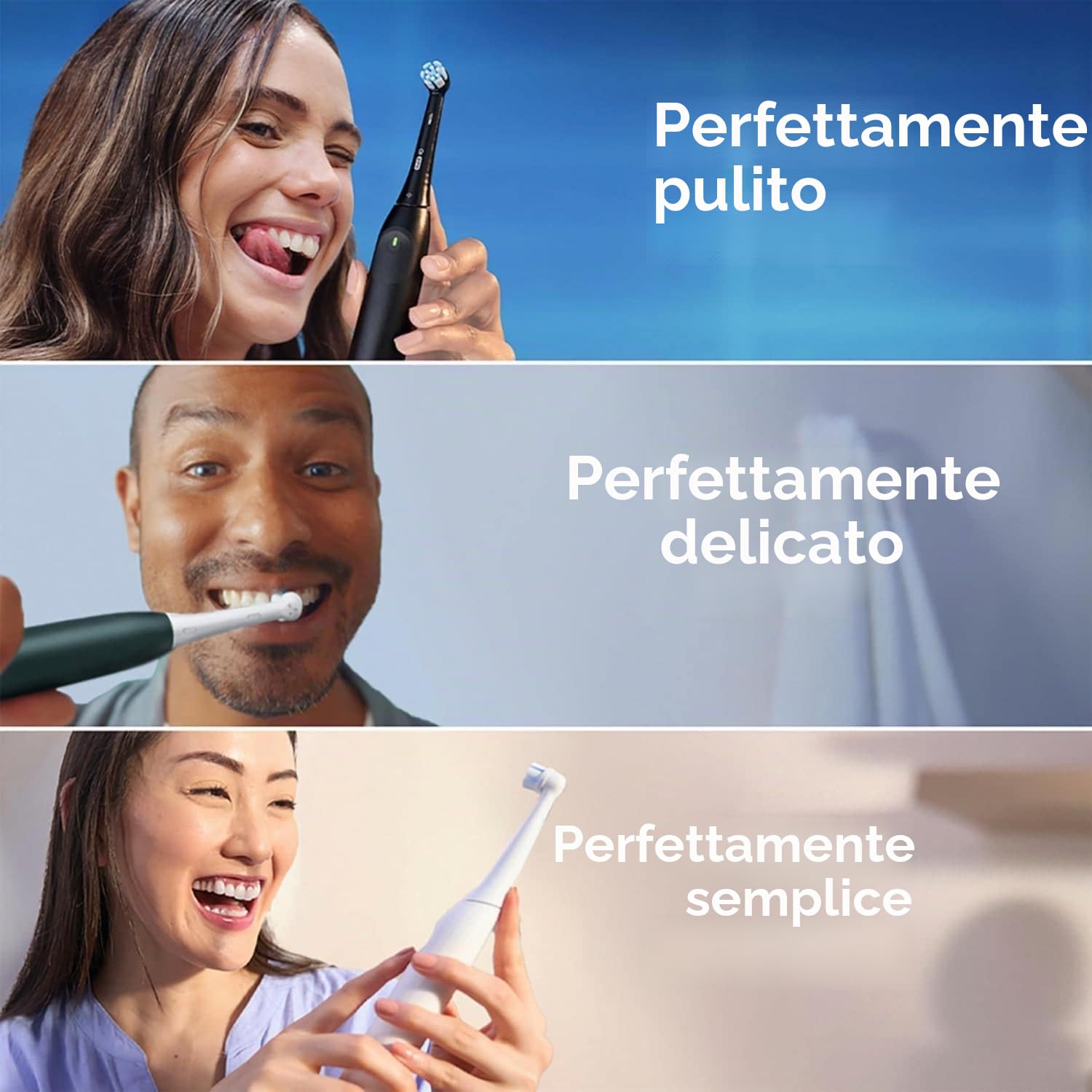 Oral-B iO Series 2 Spazzolino Elettrico Spazzolino Elettrico, 1 Testina, 3 Modalità di Pulizia Dentifica, Tecnologia Magnetica, Custodia da Viaggio, Progettata da Braun, Night Black