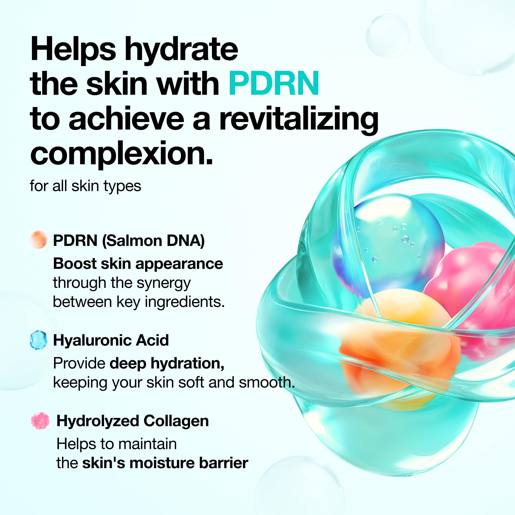 Anua PDRN Discovery Set, 3-Schritte Routine, Glow Hydration, Lachs-DNA, Hyaluronsäure, Kollagen, Korean Skincare