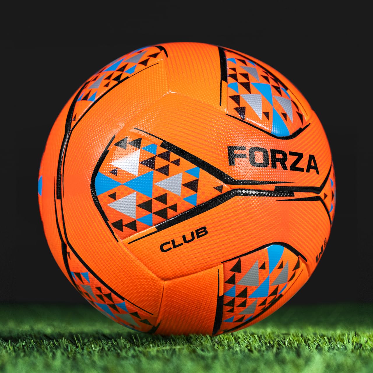 FORZA Club Footballs - Premium Match Footballs for Consistent Training & Match Performace [3 Sizes] - Pack of 1, 3 or 30 (Orange & Blue Size 3, Pack of 1)