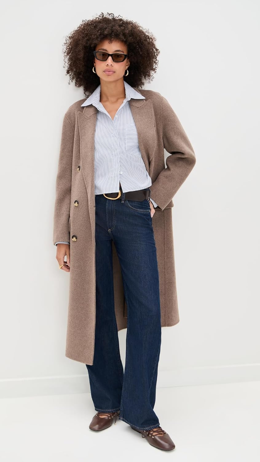 rag & bone Women's Featherweight Logan Wide Leg Jeans - Image 5