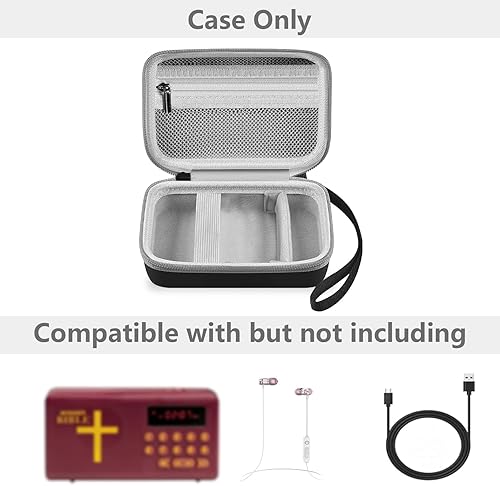 Miniatura 4 de Leayjeen Funda de transporte de viaje compatible con WONDER BIBLE NIV- The Talking Audio Bible Player (nueva versión internacional) (solo funda,