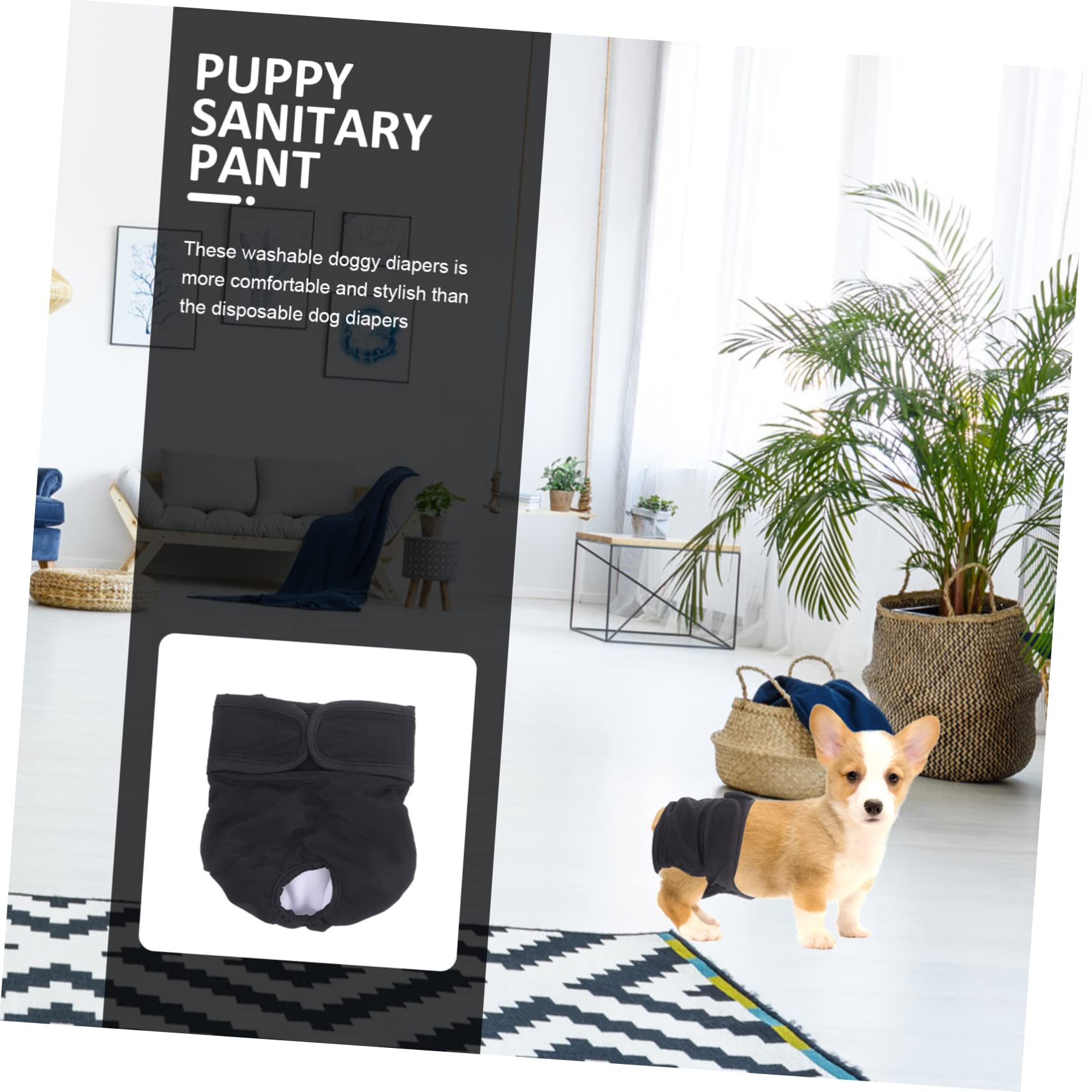 BESPORTBLE 4piezas Pantalones De Protección para Perros Pañal Sanitario Reutilizable para Perros Machos y Hembras Mascotas Celo