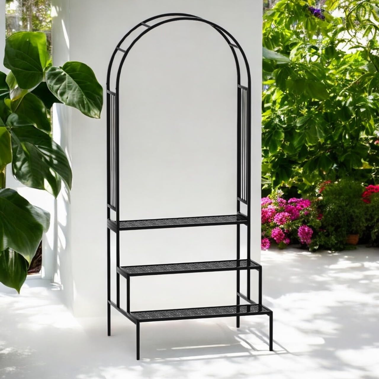 Bloom Plant Stand - Outdoor & Indoor Metal Stand -10
