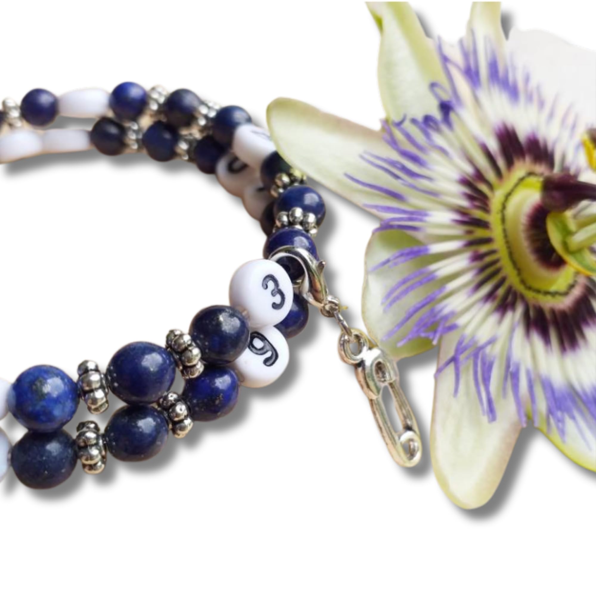 Bracelet d'allaitement Lazurite - permet de noter l'heure de la dernière tétée ou dernier biberon - modèle Teng