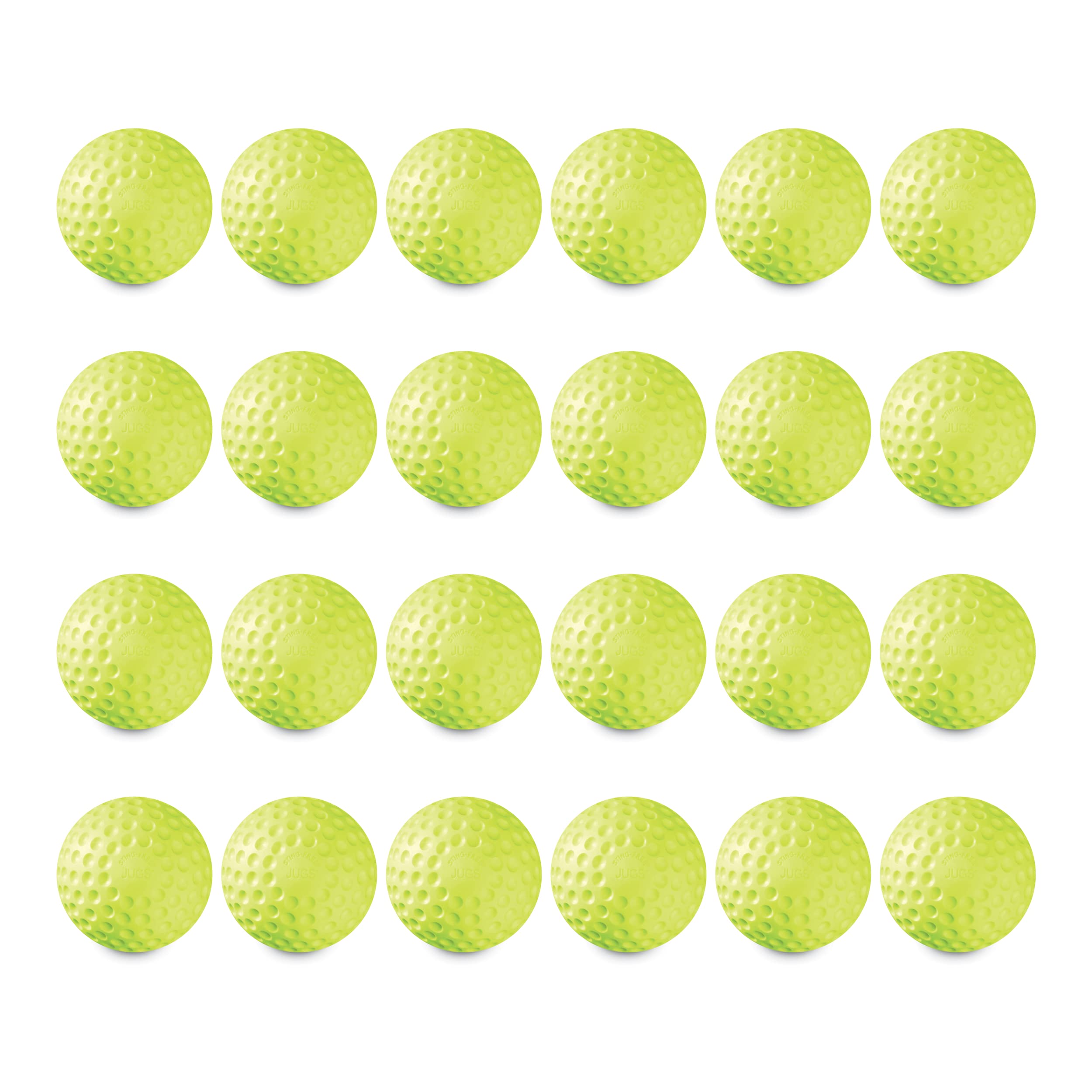 Jugs Sting-Free Dimpled Softballs, 12-inch (2 Dozen)