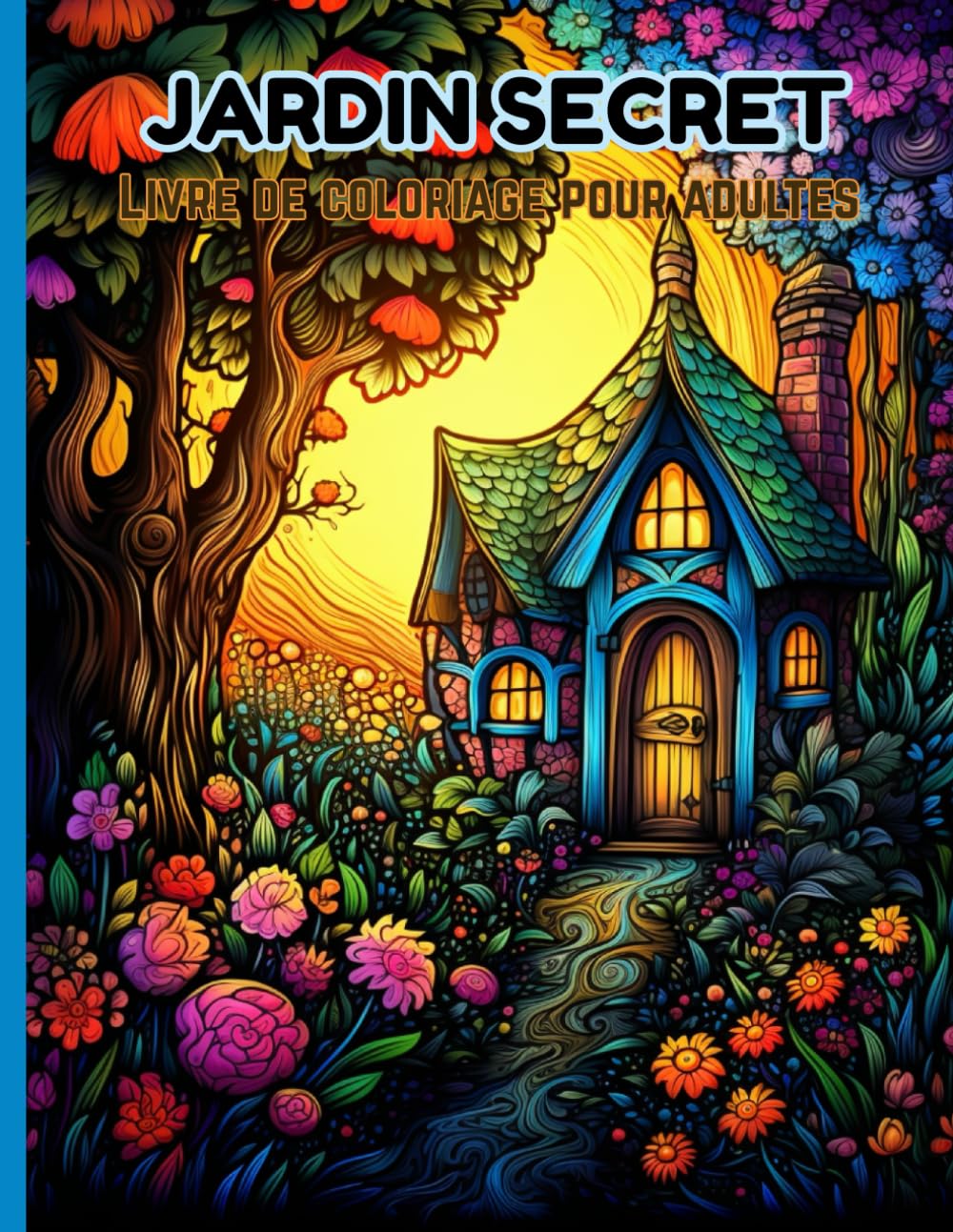 Jardin Secret Livre de Coloriage pour Adultes: 50 illustrations de jardins enchantés, fleurs détaillées et paysages magiques pour détente, créativité et anti-stress