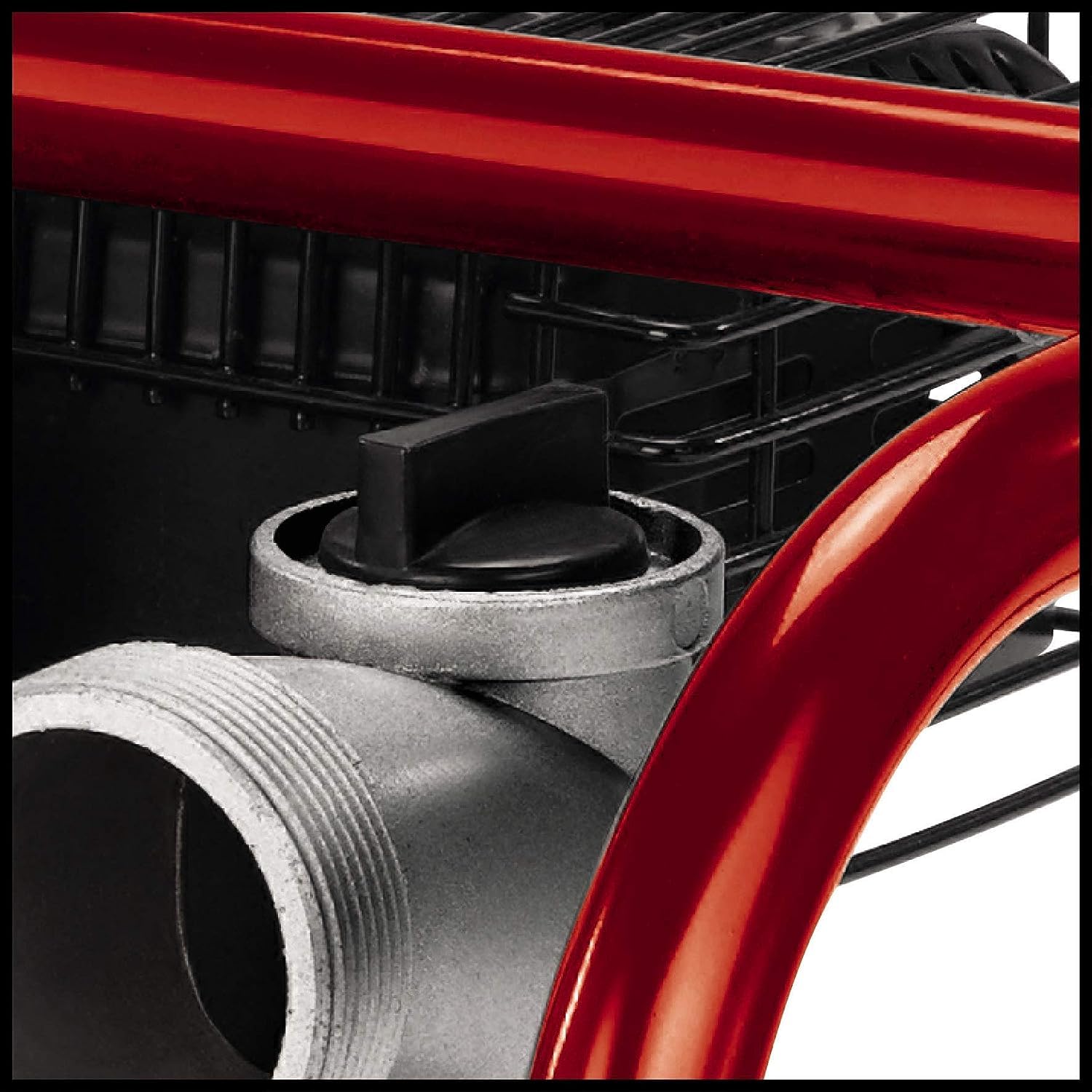 Einhell GE-PW 46 Motopompa (motore benzina 4 tempi, 4600 W - 6,3 HP, portata max 23000 L/h, prevalenza 26 m, altezza aspirazione max 6,5m, serbatoio benzina 3,6 l, dispositivo arresto mancanza olio)