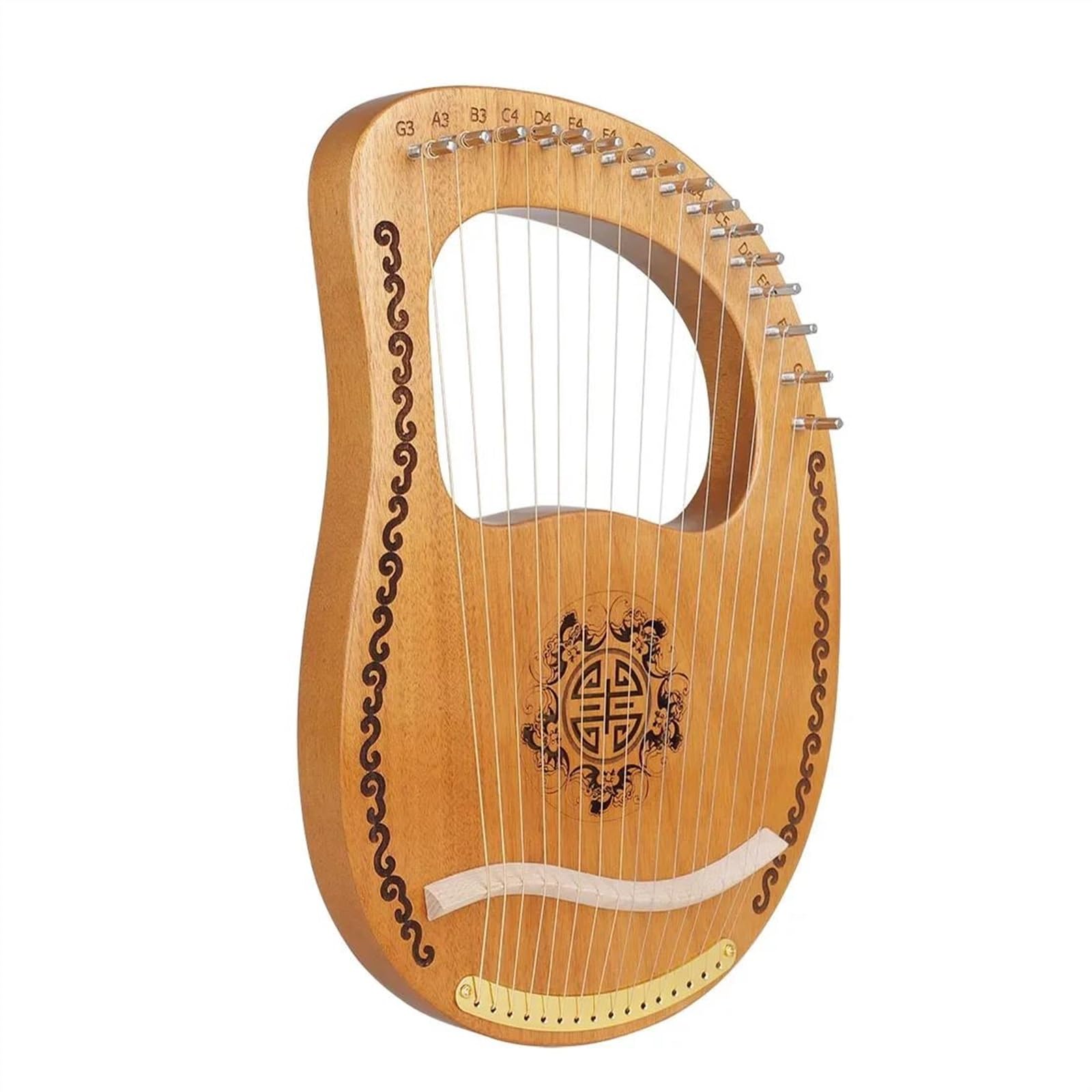 xilofono professionale Arpa A Lira A 16 Corde In Legno Di Mogano Arpa A 16 Note Con Strumento Di Accordatura Strumento A Corde Per Principianti Adulti
