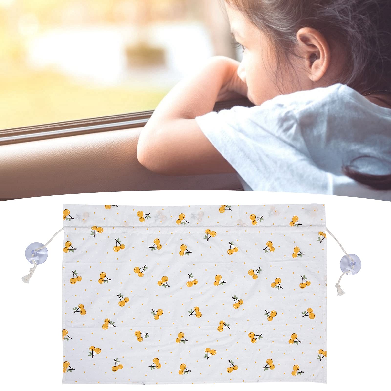 BORDSTRACT Car Sun Shades Curtain, Cute Flower Sun Visor Shield Window Cover, Front Sunshades Car Window Blinds Suitable for Baby Kids Pets(Style 9)