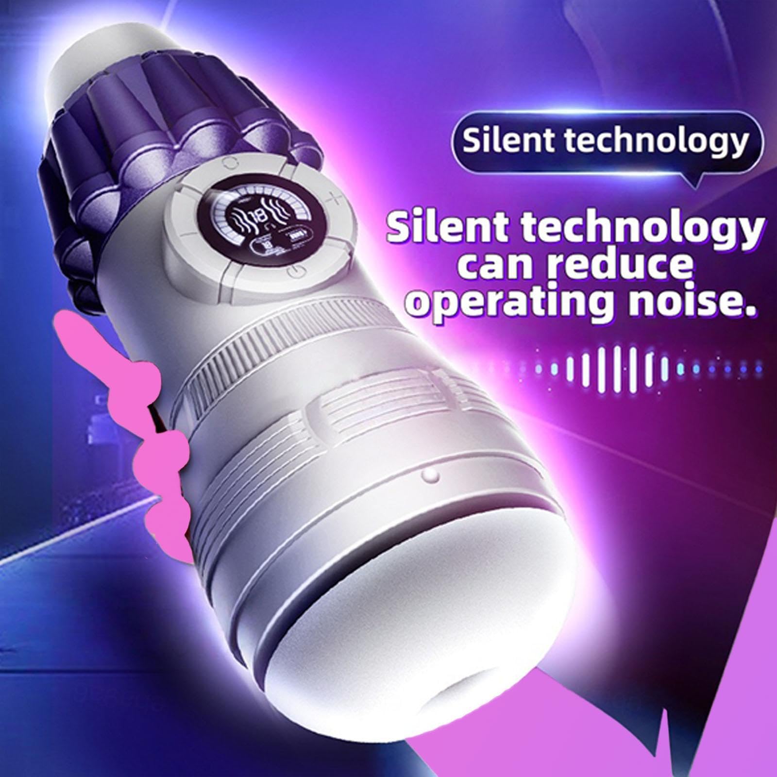 Elektrischer Masturbator Cup mit 10 Saugmodus 10 Vibrationsmodi Sex Spielzeug für die Männer Automatische Masturbieren mit 3D Silikon Vagina, Penis Stimulator