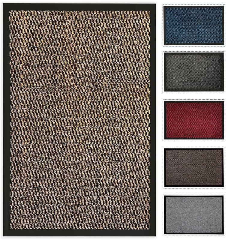 Wadan Door Matts Indoor & Outdoor | Stylish Door Mat with Non Slip Rubber Backing | Anti Slip Super Absorbent & Easy to Clean | Use as Kitchen Mat