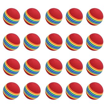 Amazon | Sherry トレーニング用 ゴルフ練習用 ゴルフ虹ボール