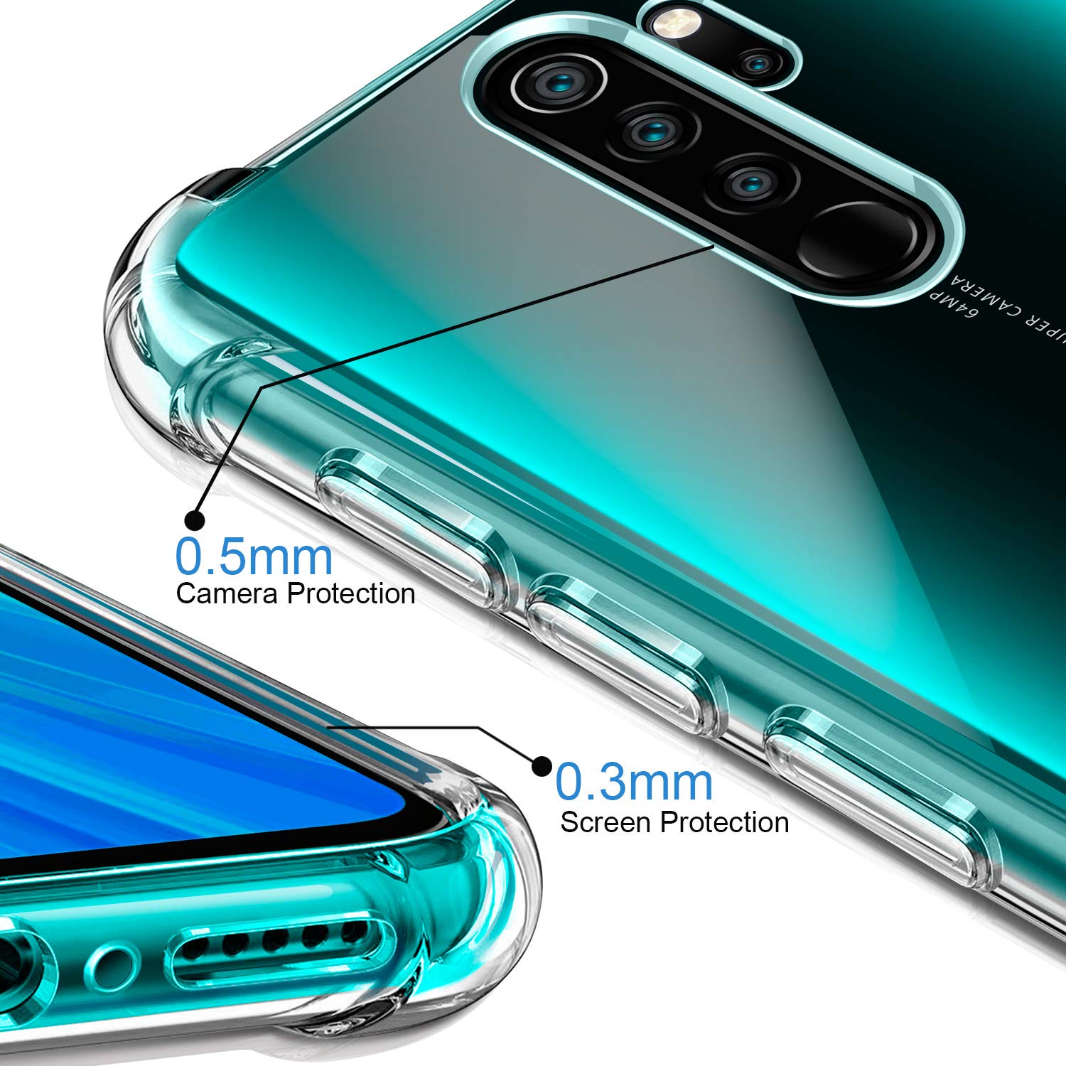 Cover Xiaomi Redmi Note 8 Pro INTER TIFOSI Bordo Trasparente - Alpha Store Design