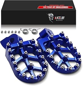 MZS Dirt Bike Foot Pegs (Blue)
