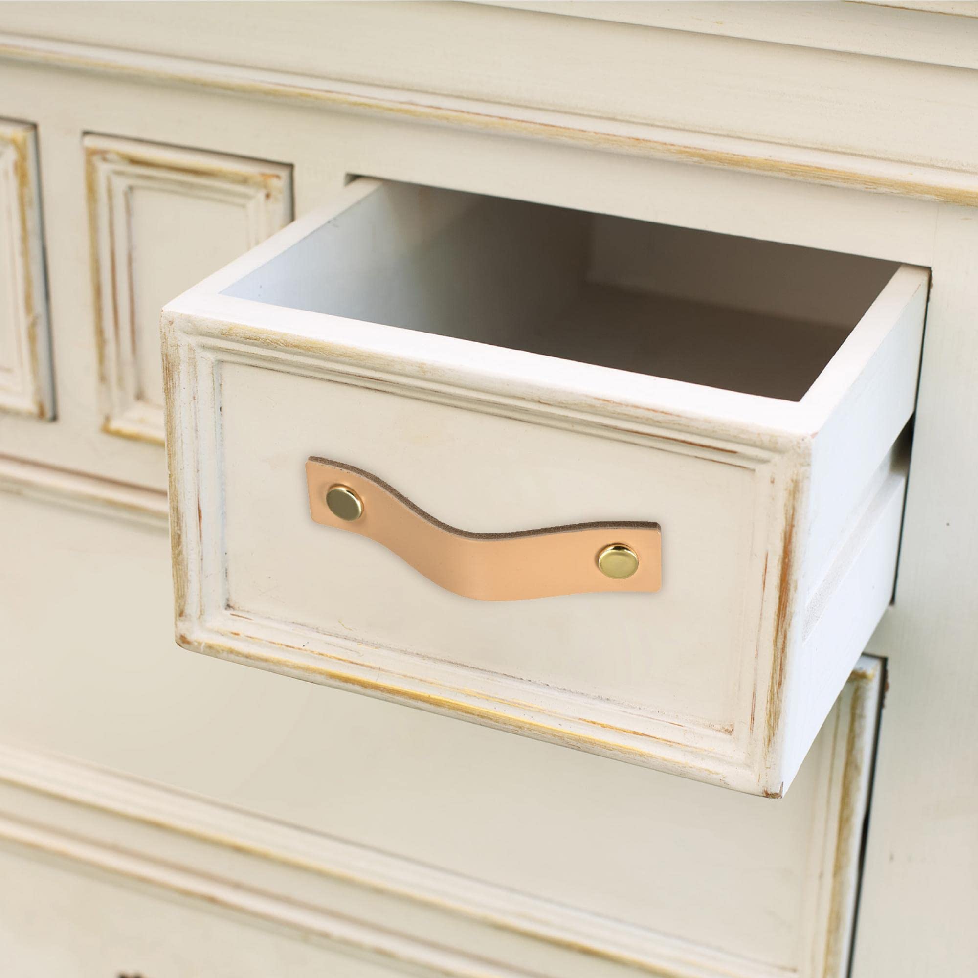 uxcell Leather Drawer Pulls, 5.51