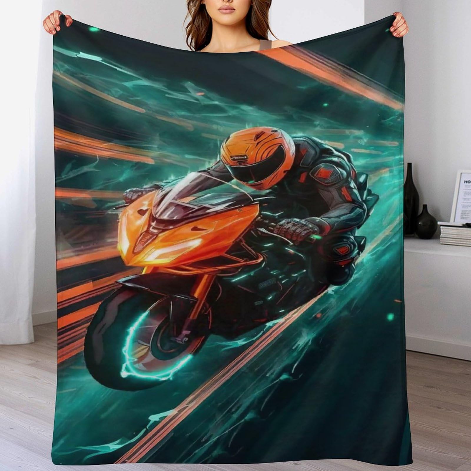 Couverture de canapé moto flannel pour en finir avec les plaids froids