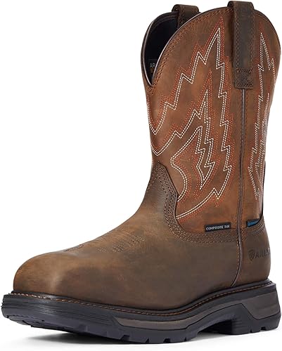 ARIAT Mesa Big Rig - Botas de trabajo impermeables para hombre, punta compuesta, 10034160