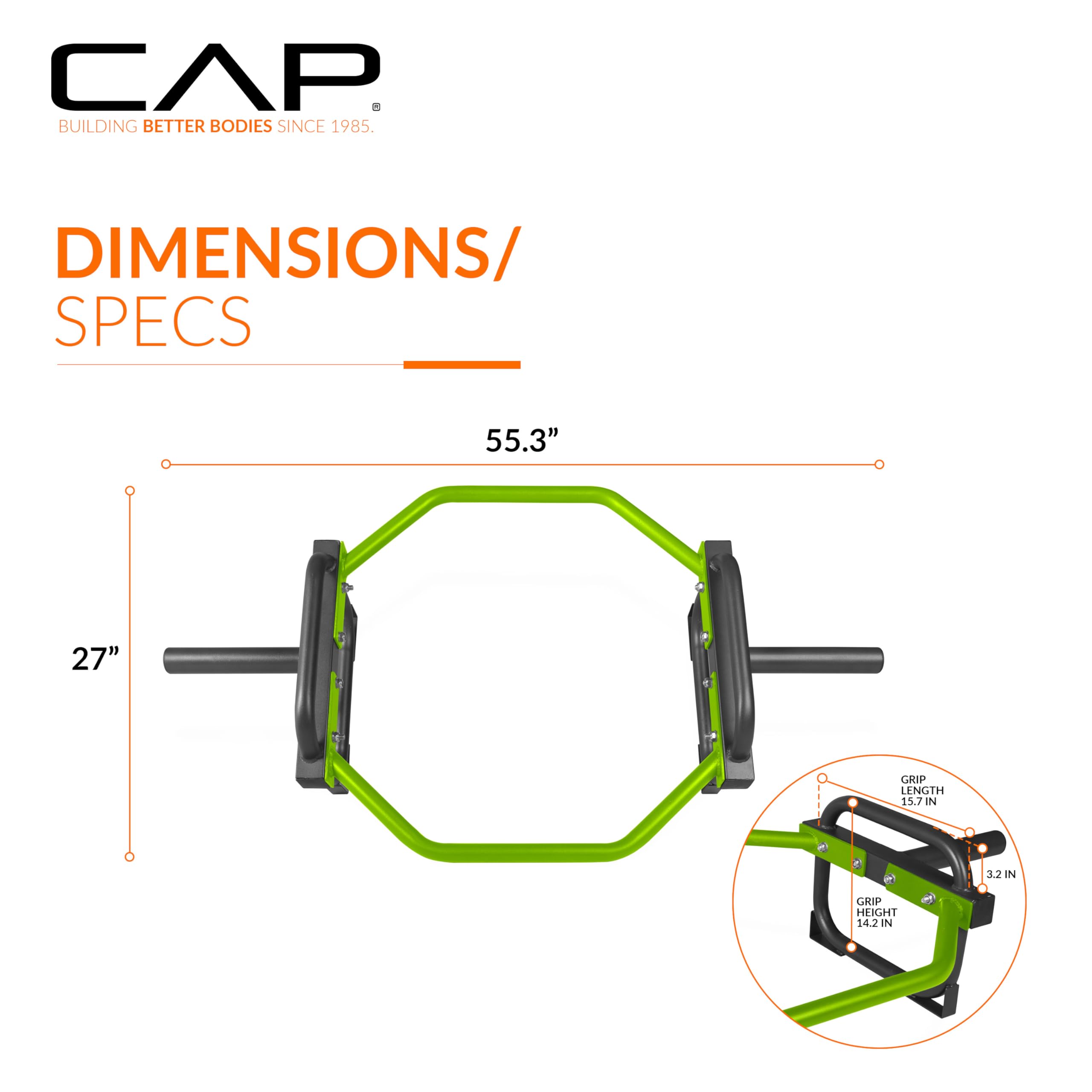 Amazon | CAP Barbell オリンピックトラップバー 六角バー