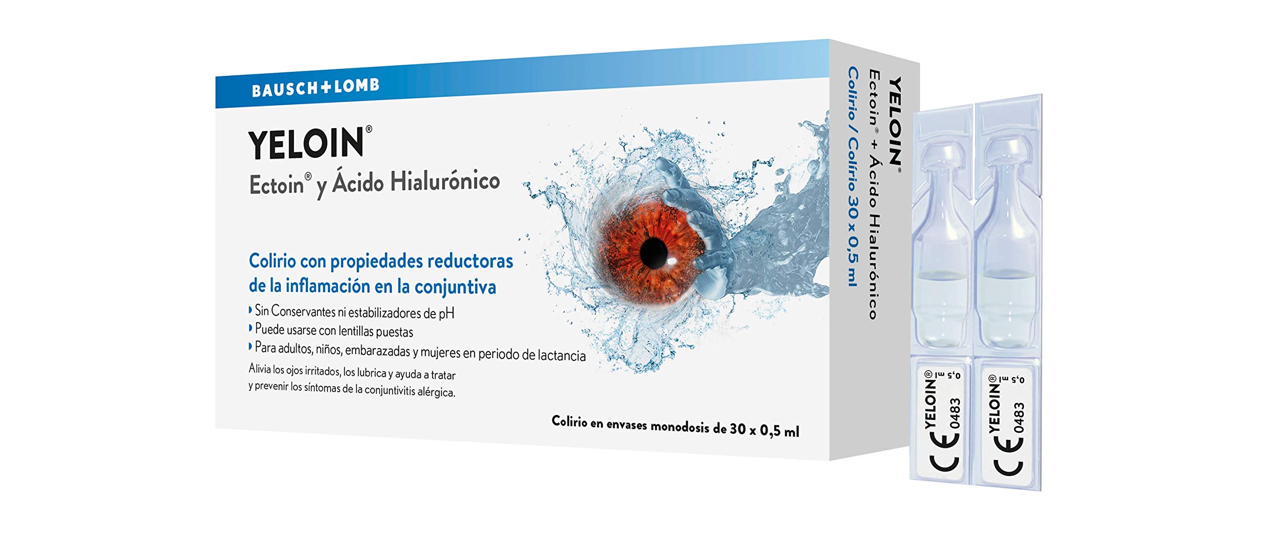 YELOIN SOLUCION OFTALMICA 2% 30 MONODOS. PARA2