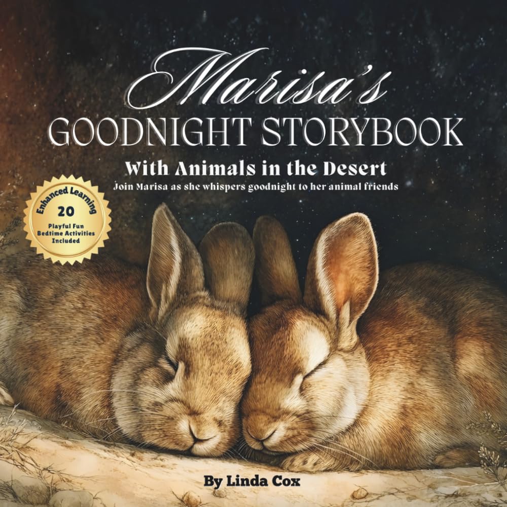 Marisa's Goodnight Storybook with Animals in the Desert: A Personalized Bedtime Book for Marisa | Plus: 20 Calming, Screen-Free Sleep Ideas