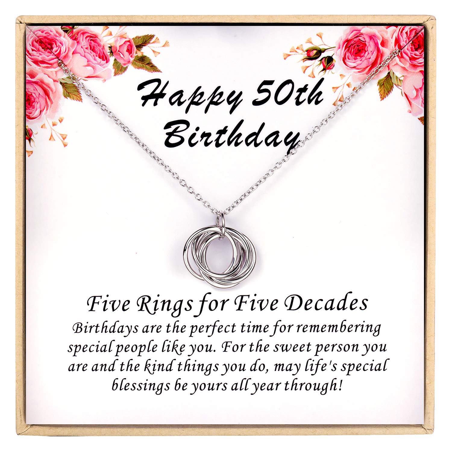 CHICLOVE Birthday Gifts for Women, 30TH 40TH 50TH 60TH 70TH 80TH 90TH Birthday Gifts, Happy Birthday Necklace, 925 Sterling Silver Birthday Necklace,