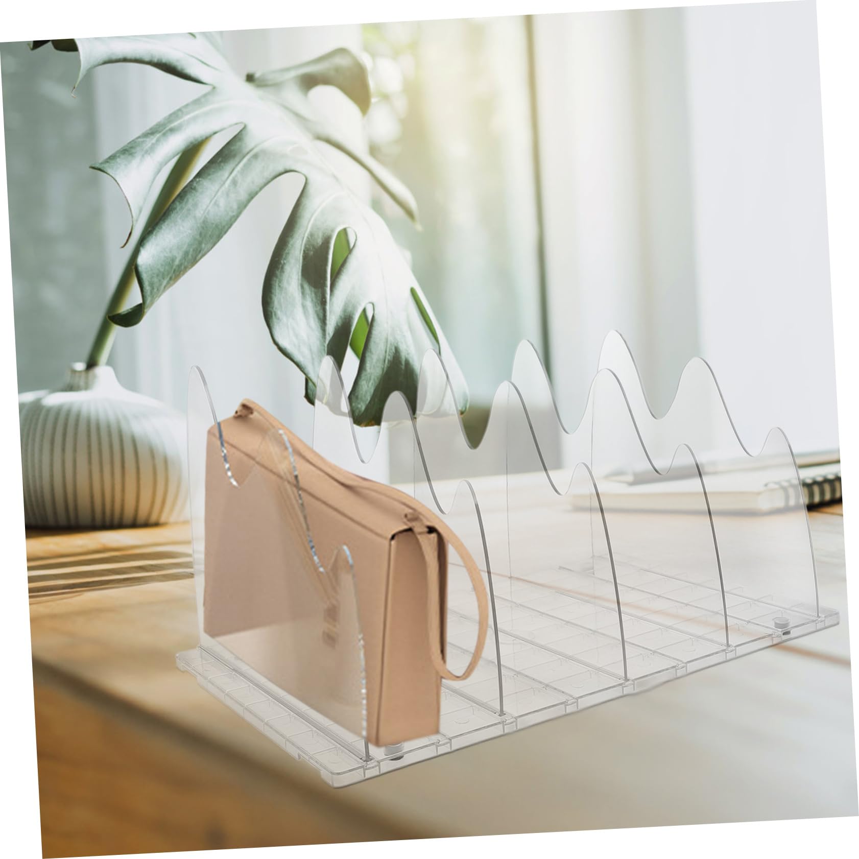 Organizador De Bolsos para Armario Separador Transparente De Estantes Divisor De Closet para Almacenamiento De Cartera Accesorio De Organización para Hogar y Oficina