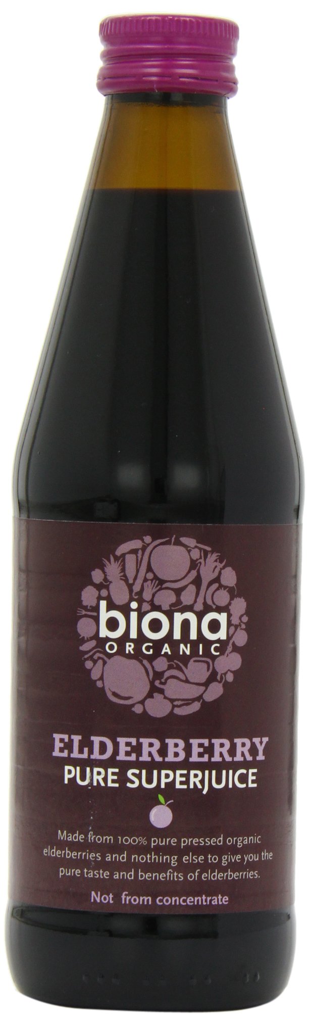 BionaOrganic Elderberry Superjuice 330 ml (Pack of 6)