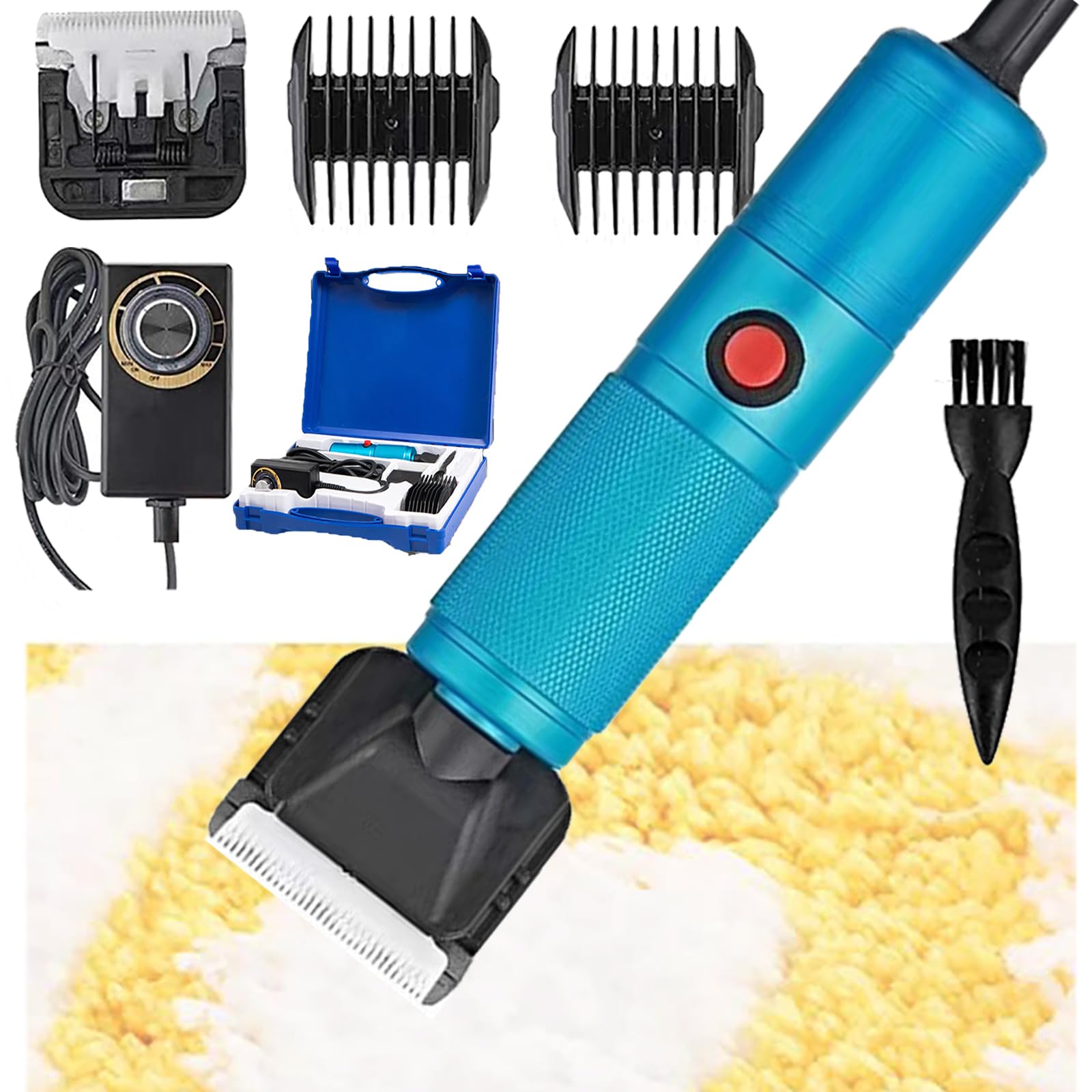 Tondeuses à touffeter de tapis 280W bleue avec têtes de rechange