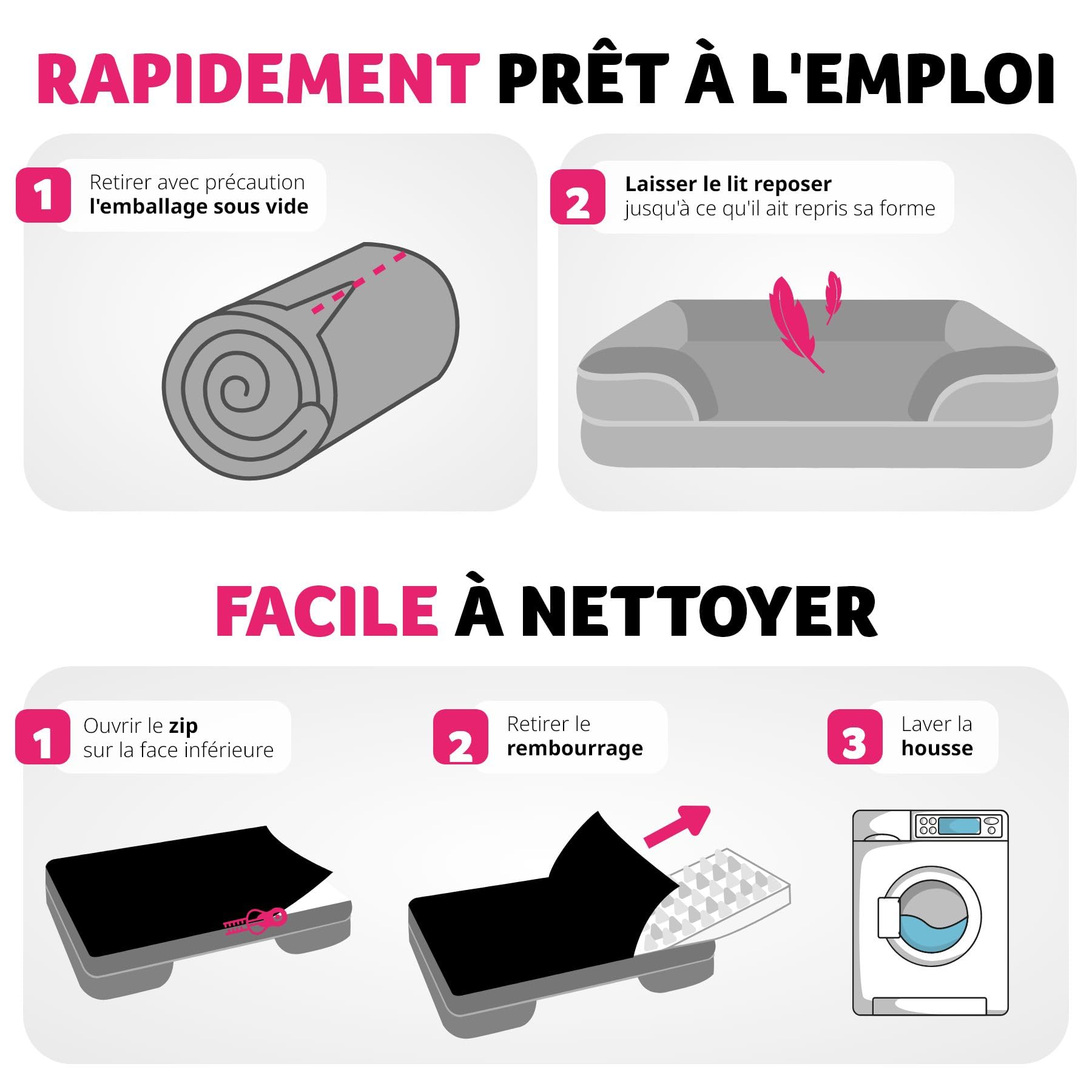 tectake® Panier pour Chien Déhoussable & Lavable, Lit pour Chien orthopédique Antidérapant en Peluche Anti-Stress, pour Chiens & Chats Toutes Tailles, Tapis Chien Coussin Chien avec Rembourrage épais