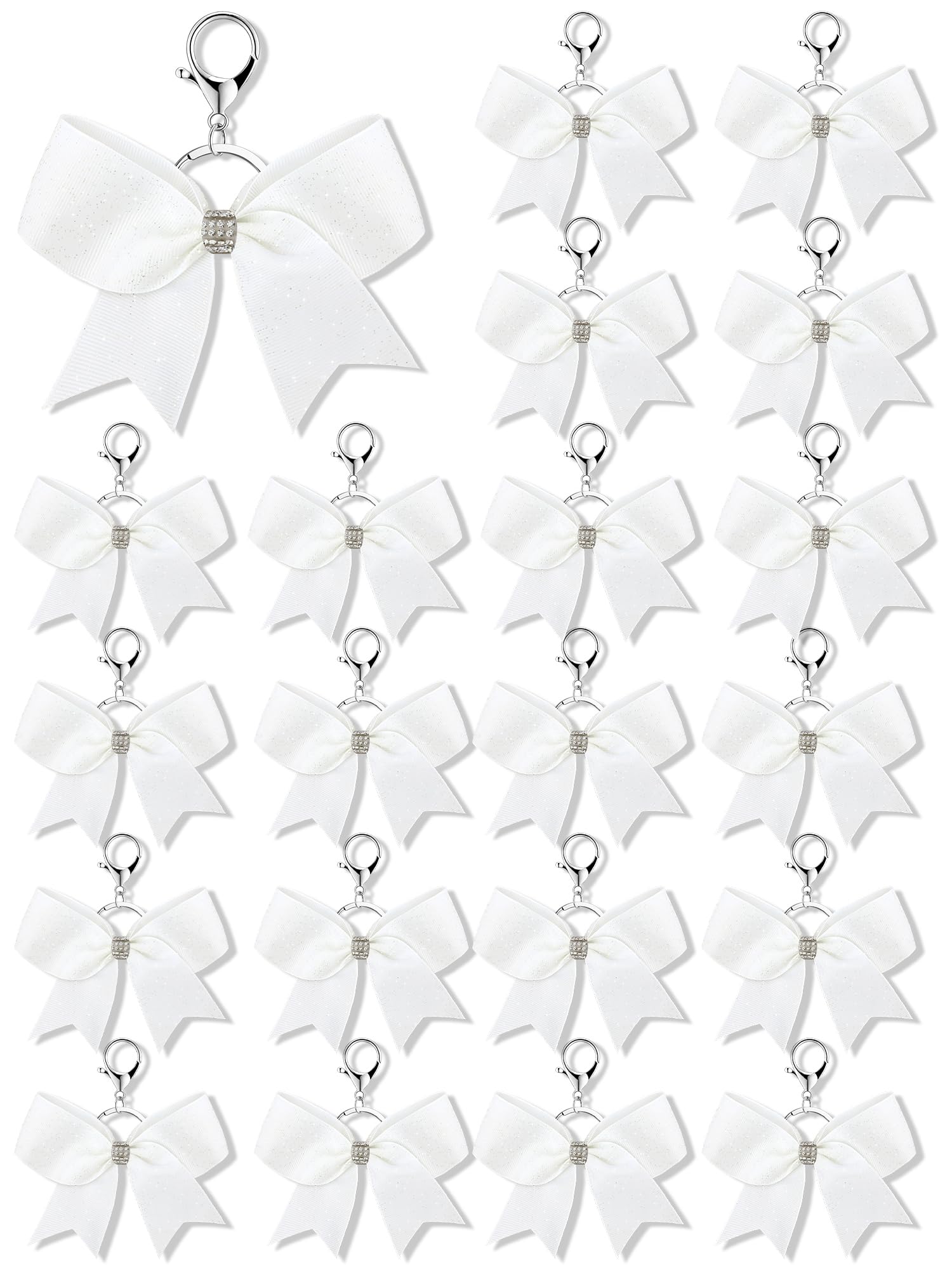 Tondiamo Cheer Bow Keychain Bulk Rhinestone