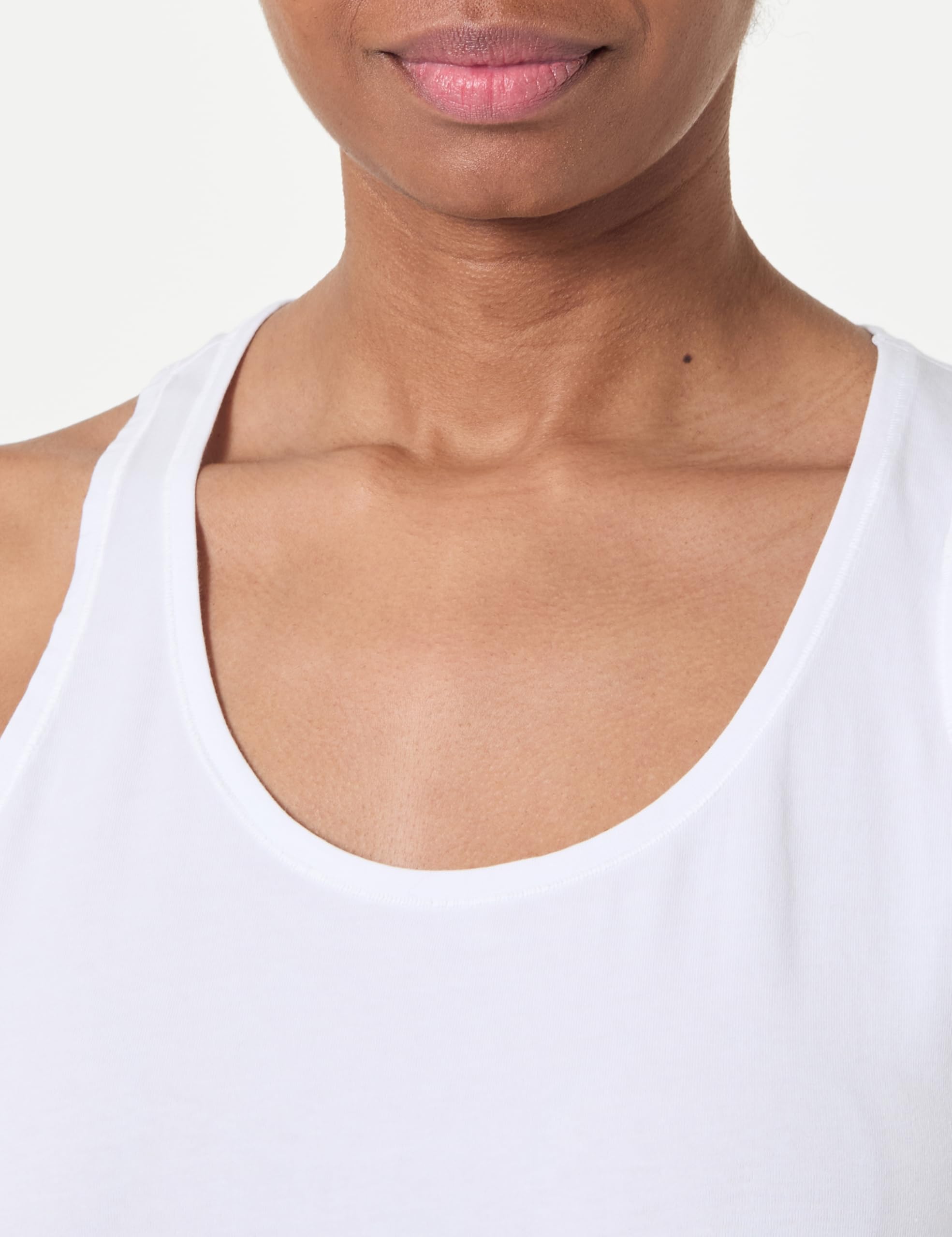 TOMMY HILFIGER Damski top bez rękawów UW0UW05748, fioletowy, L, Fioletowy (biały/jasnoszary Hthr), L