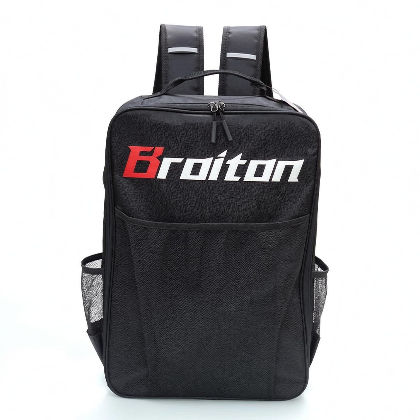 Amagogo Mochila Patines para Patines y Accesorios Compartimento Grande con Cremallera Bolsillo Frontal Malla Lateral para, Array, Negro, Grande Adecuado para Talla 40-45