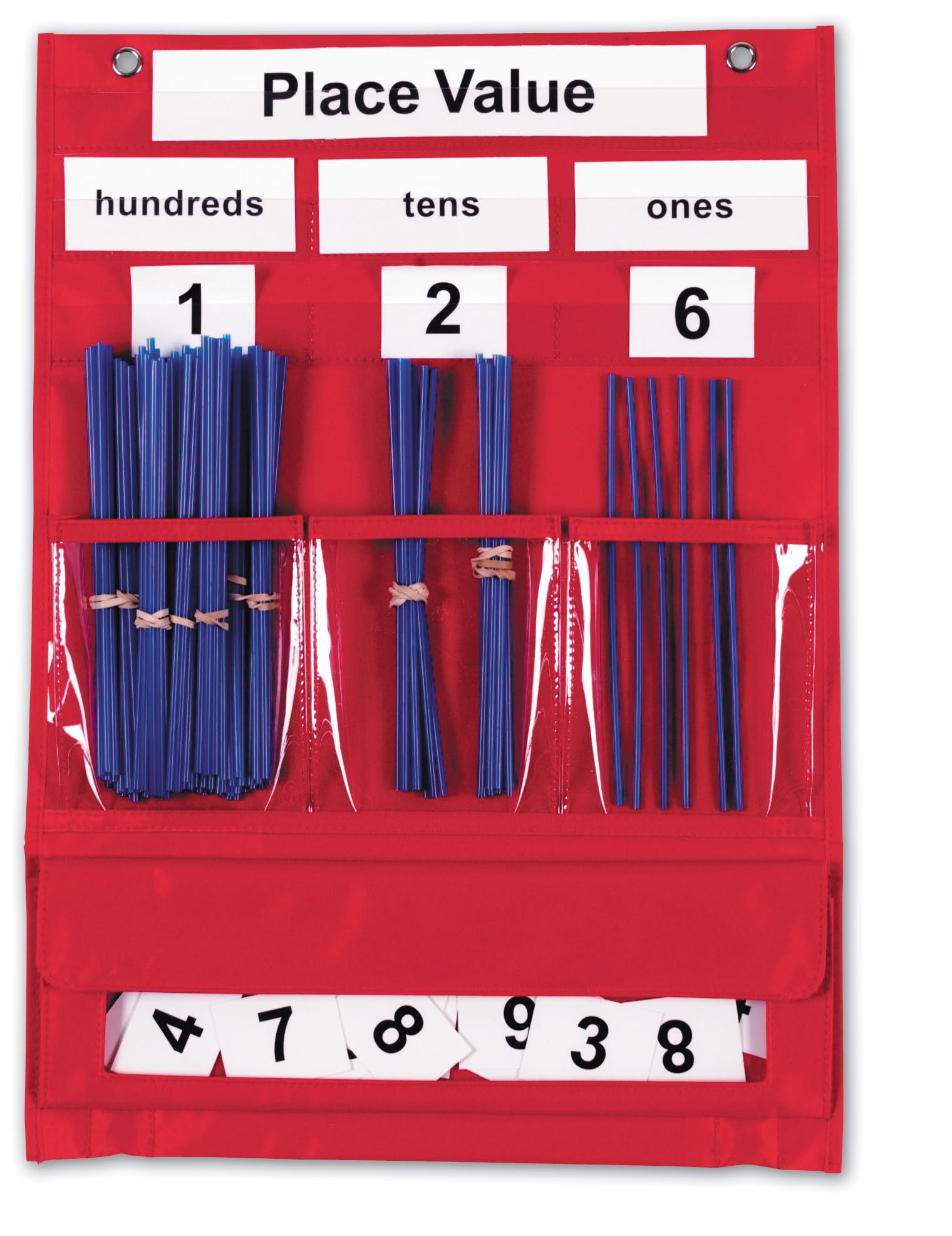 Learning Resources Tableau à Poches Valeur de Position et Calcul, Support Éducatif Mathématiques