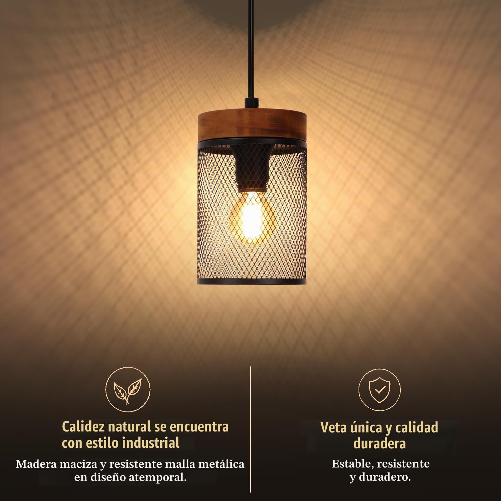 ZMH Lámpara colgante de comedor de madera negra lámpara colgante vintage | de 3 bombillas E14, estilo industrial, lámpara de comedor, lámpara colgante retro para salón - bombillas no incluidas