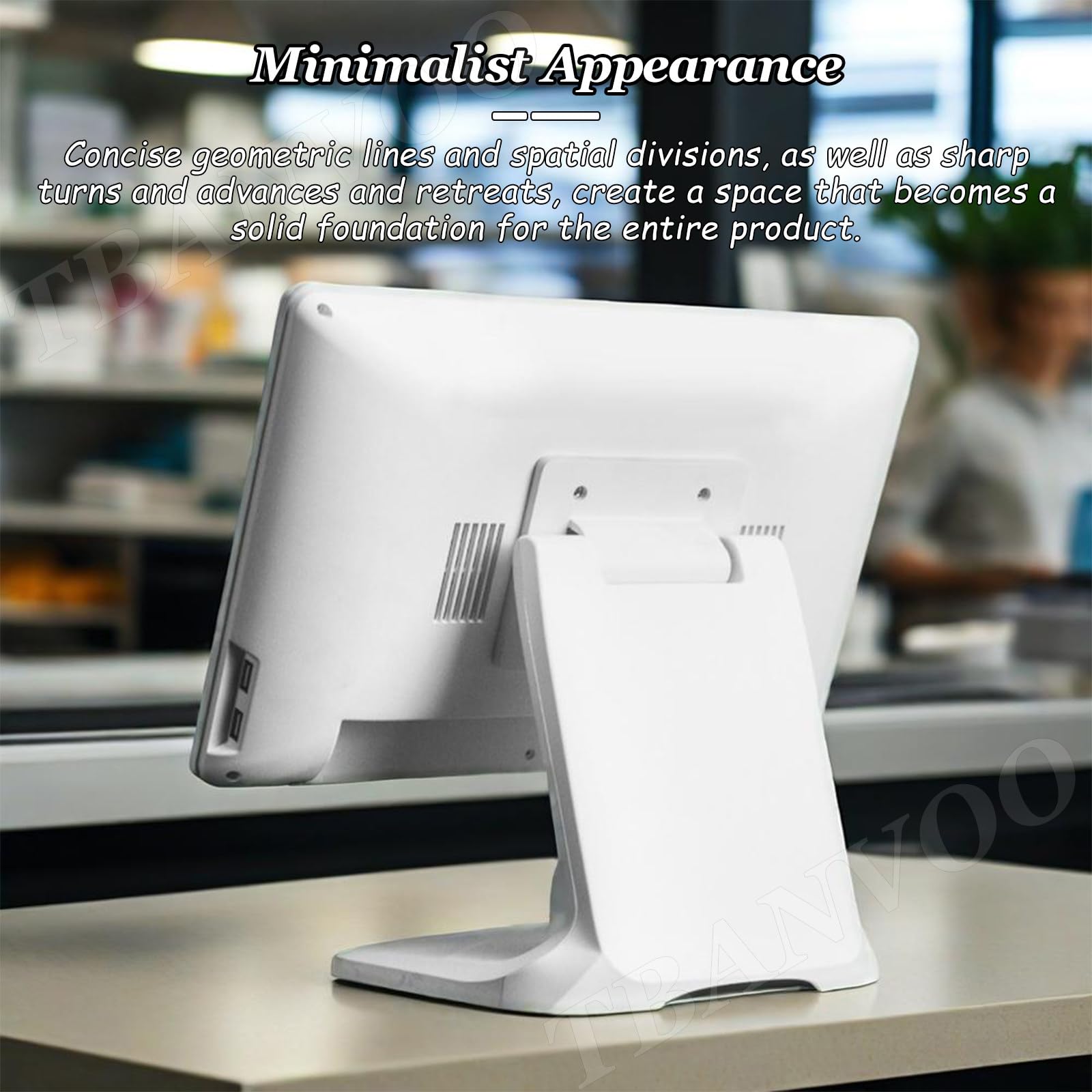 System kasowy POS, terminal kasowy z 15-calowym ekranem dotykowym, N2930 CPU, 4 GB RAM, 64 GB SSD, Windows 10 do handlu detalicznego, gastronomii, kawiarni, klubu, apteki, Win10