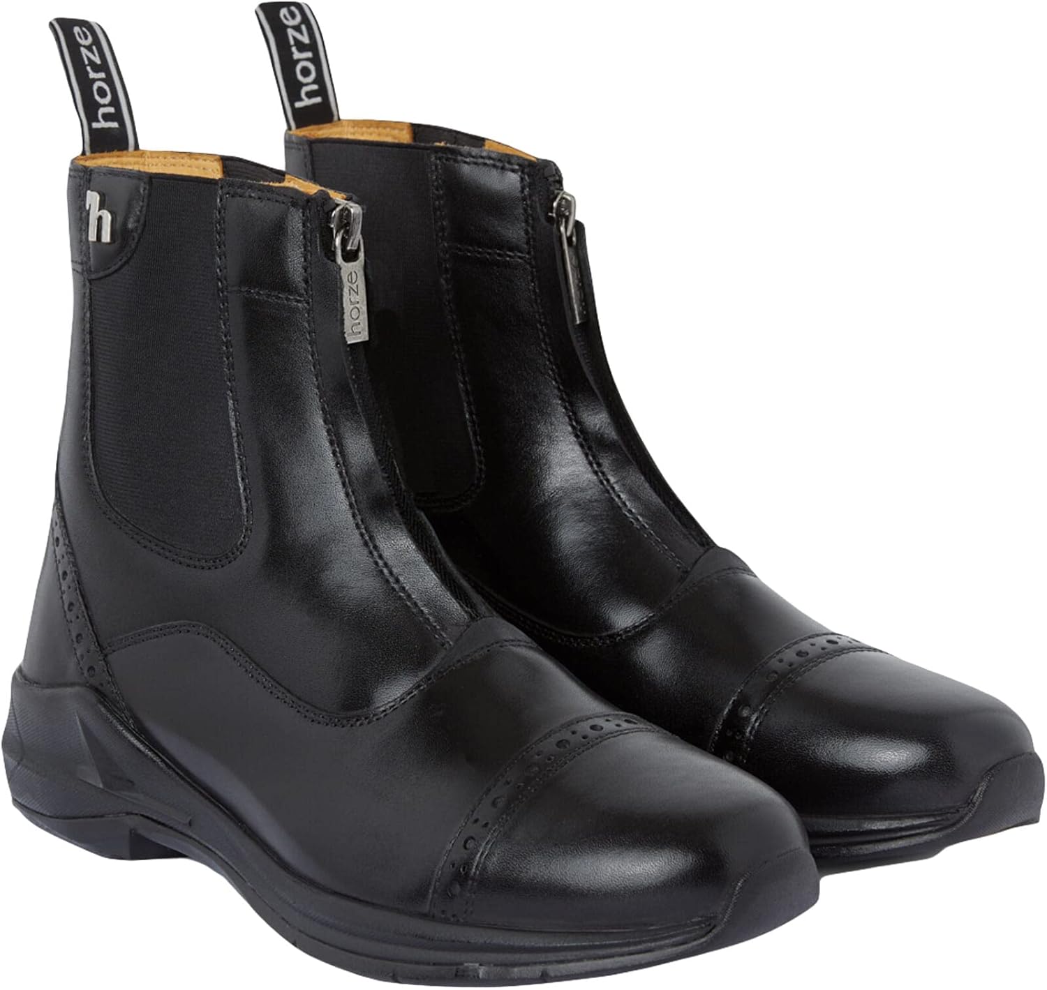 HORZE Womens Paddock Boots - Front Zip Design