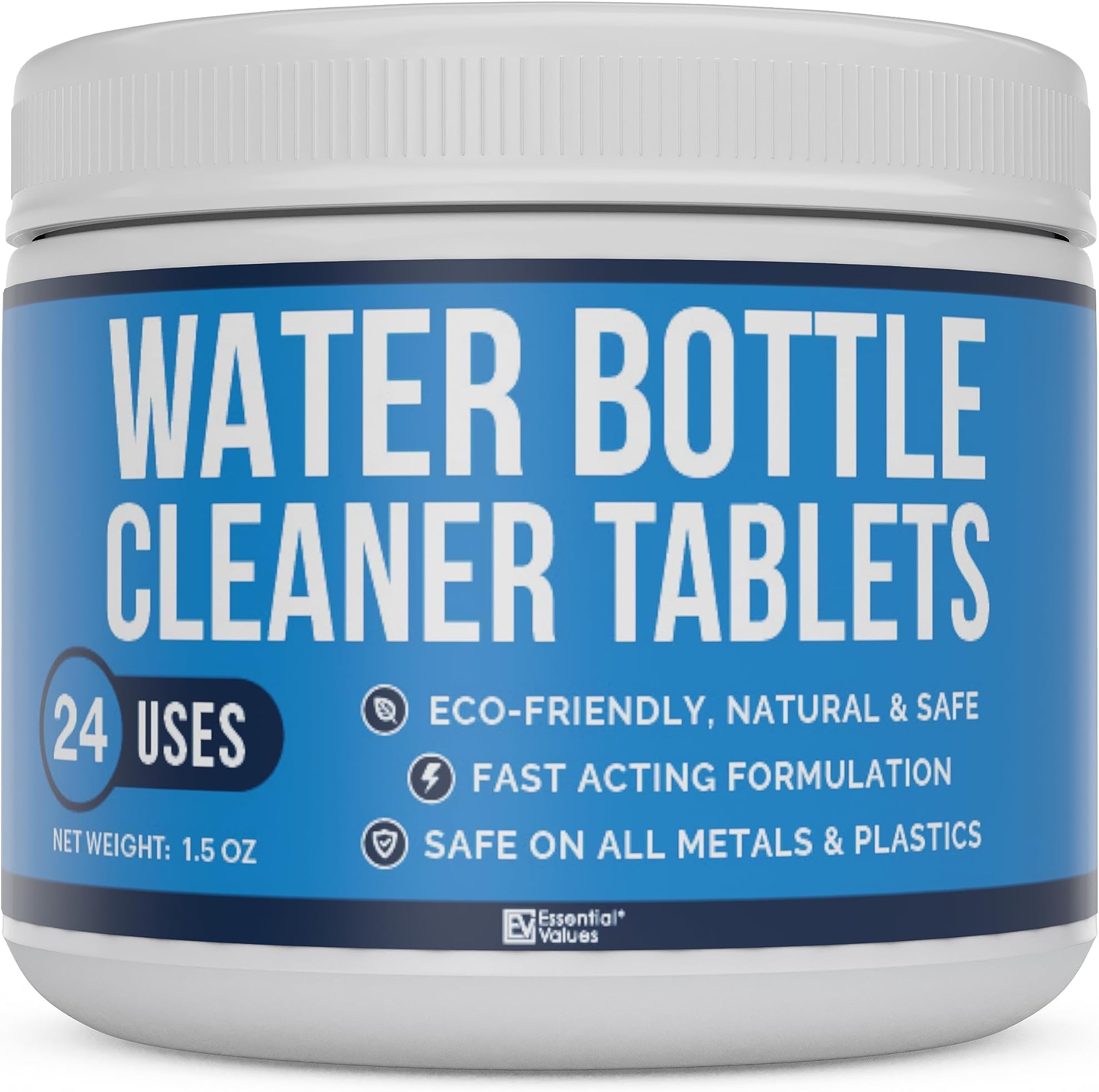 - Water Bottle Cleaner - Water Bottle Cleaning Tablets & Reservoir Bladder Cleaner Tabs (24 Tablets) - Tumbler Dispenser Hydration Pack Washer - Manufactured in USA
