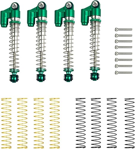 Amortiguadores RC de 1.693in, amortiguadores de aluminio RC con 3 juegos de resortes para 124 axial Scx24 90081 Axi00001 Axi0002 Axi0005 Axi0005