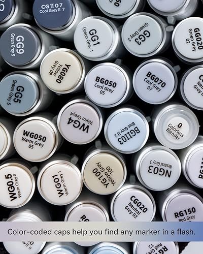 Miniatura 6 de Ohuhu Fineliner - Bolígrafos de 8 tamaños, micro bolígrafos pigmentos, tinta negra, impermeables, a prueba de alcohol, marcadores de pincel, puntas