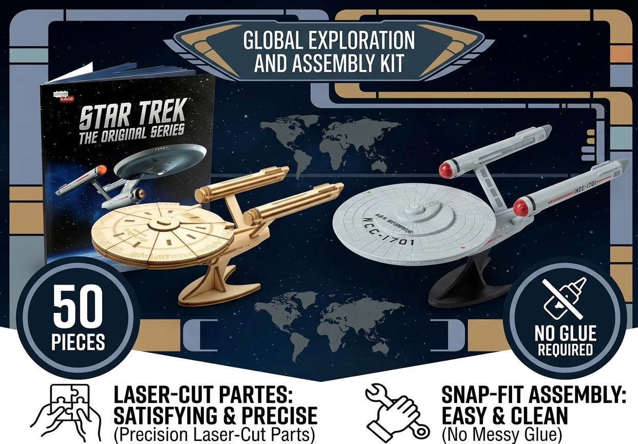 Amazon.com: Star Trek The Next Generation Enterprise 3D Wood