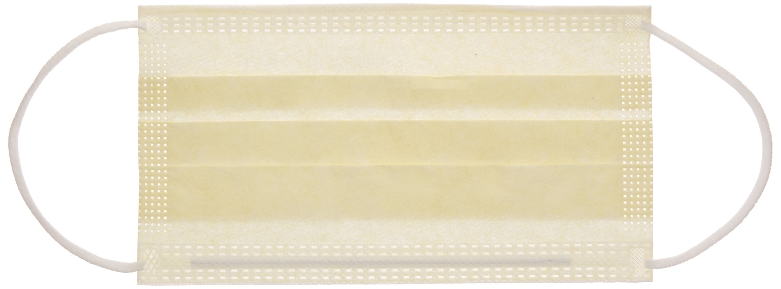 Precept 15100 Isolation Face Mask, Sonic Welded Earloops, Yellow (Pack of 50)