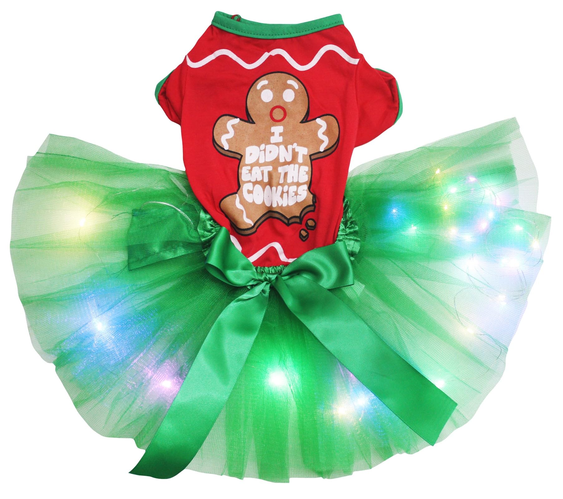 Robe de Noël pour chien M lumineuse pour éviter l'invisibilité la nuit