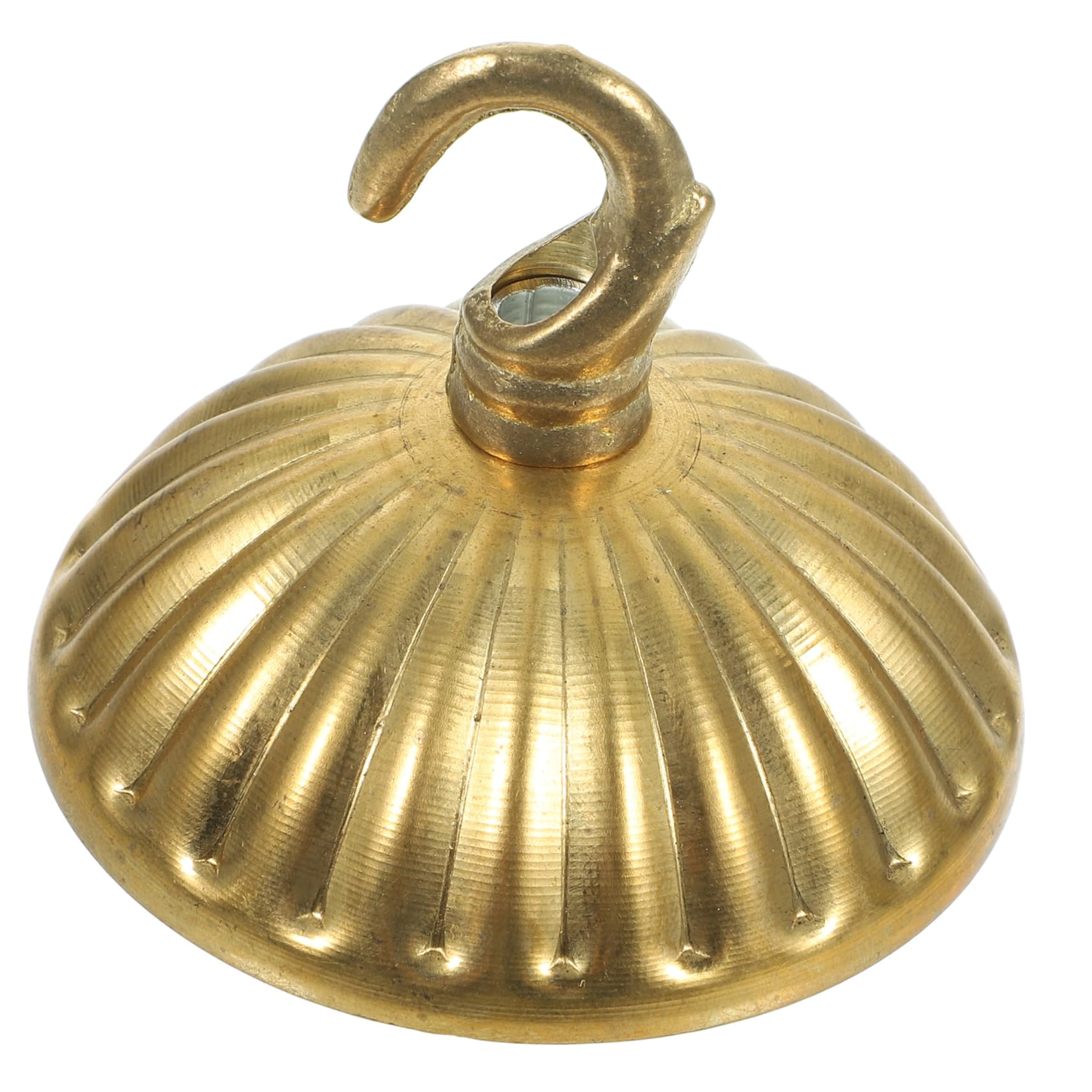 Cache-fil Plafond Demi-sphère Dorée - Kit Auvent Pour Lustre - Installation Facile - Fer Et Cuivre - 10
