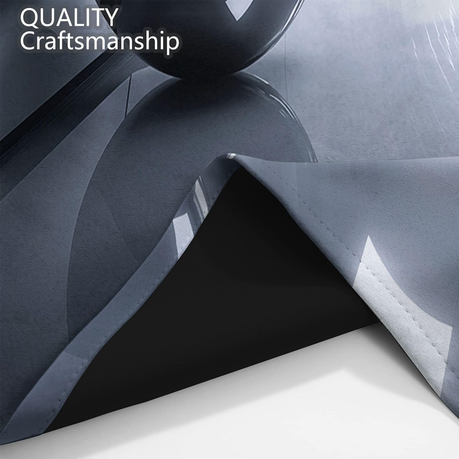 Zasłony termiczne, ochrona przed zimnem, ochrona przed hałasem, zaciemniające, nieprzejrzysta zasłona, technologia tuneli, strumień światła 110 x 215 cm x 2 (szer. x wys.), do salonu, sypialni, z