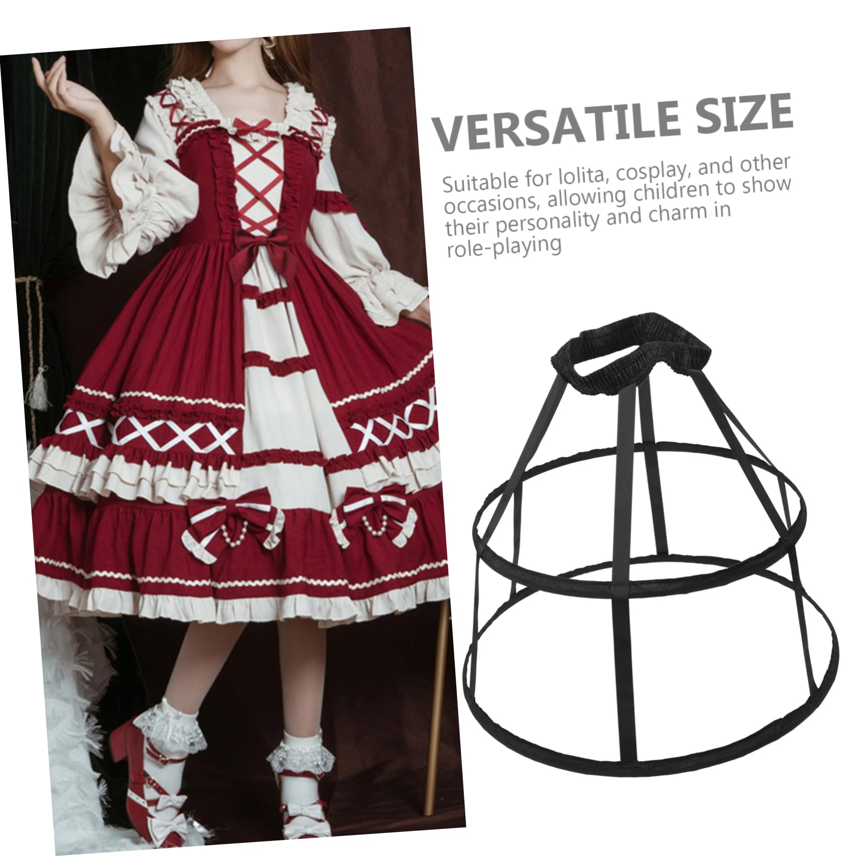 5 Stück Vintage Petticoat Unterrock für Frauen und Verstellbarer Tüllrock für Hochzeiten Partys Cosplay und Fotoshootings
