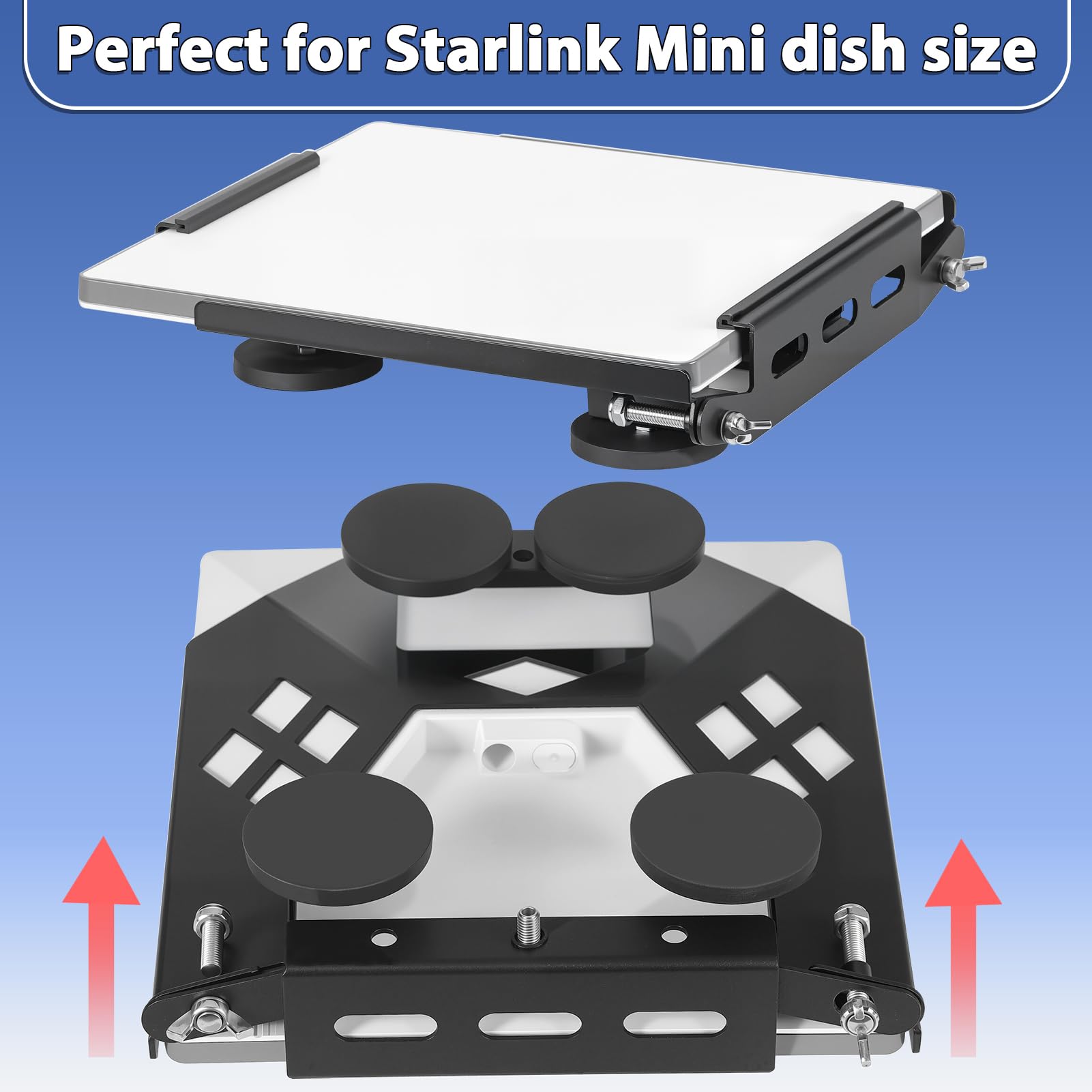 Xyrofta Starlink Mini Car Roof Mount, Magnetic Quick Release Starlink Mini Mounting Kit for RVs, Vans, Boat,Trucks