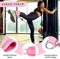 Vista 4 de Barbell Pad Set,10 Pcs Barbell Pads for Hip Thrust Squat & Lunges Support,with 2 Workout Ankle Straps, 2 Gym Straps Weight Lifting, 2 Gym Gloves
